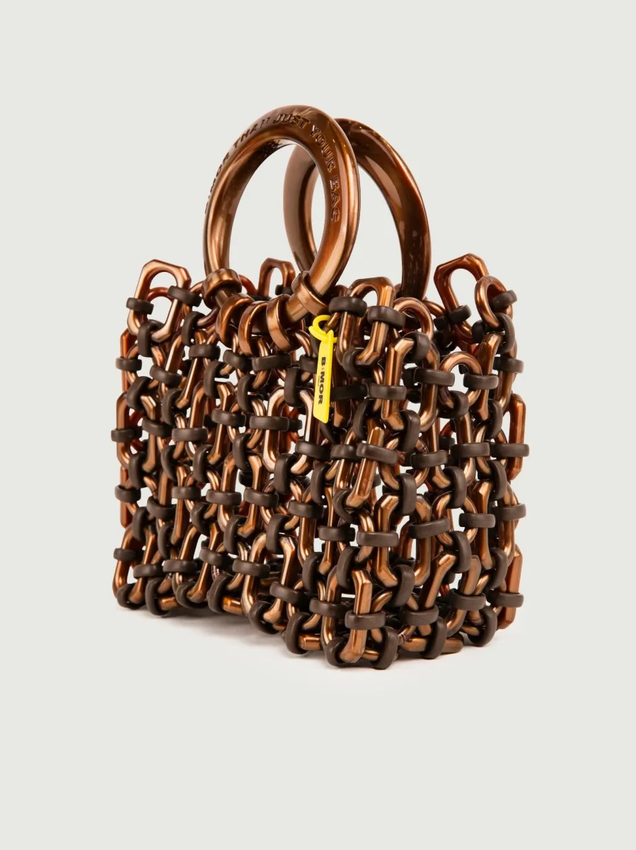 BORSA DOLL IN RESINA BRONZO METALLIZZATO - immagine 3
