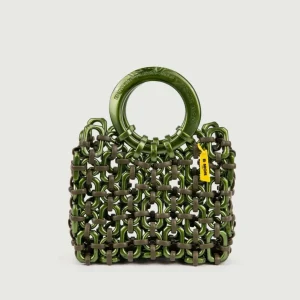 BORSA DOLL IN RESINA VERDE METALLIZZATO