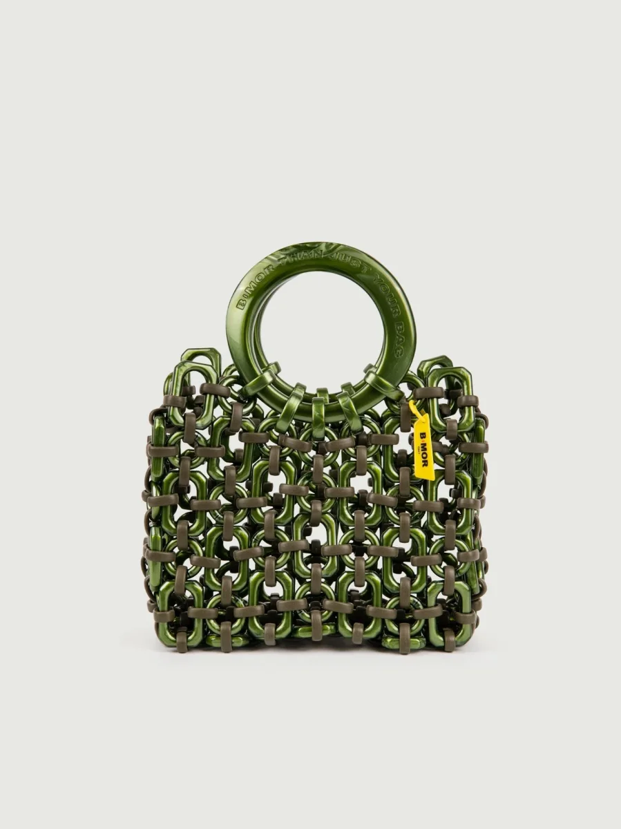 BORSA DOLL IN RESINA VERDE METALLIZZATO