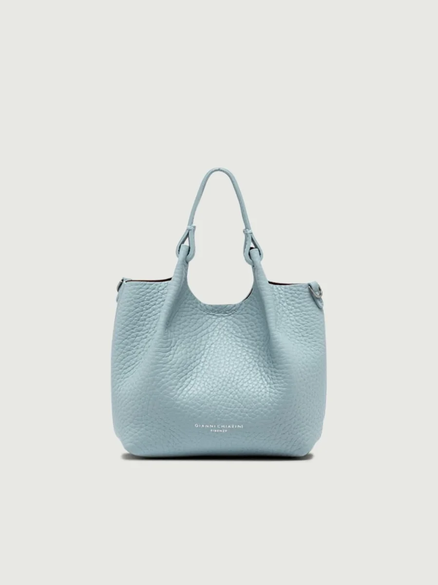 BORSA DUA MINI IN PELLE AZZURRA - immagine 3