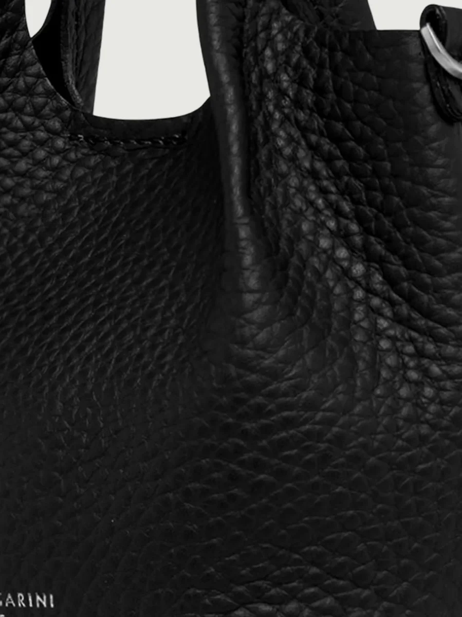 BORSA DUA MINI IN PELLE NERA - immagine 6