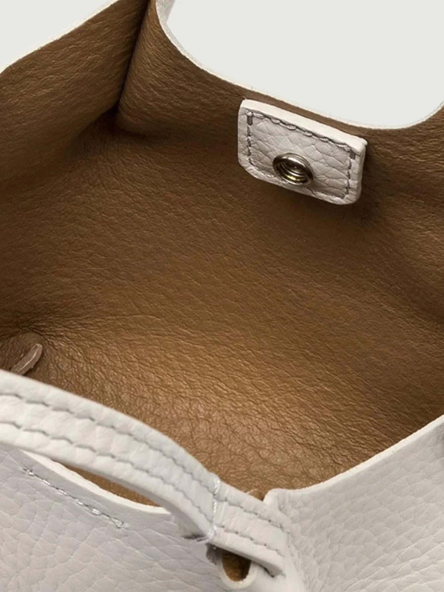 BORSA DUA MINI IN PELLE SABBIA - immagine 5