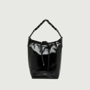 BORSA ELIANA IN PELLE VINTAGE NERA