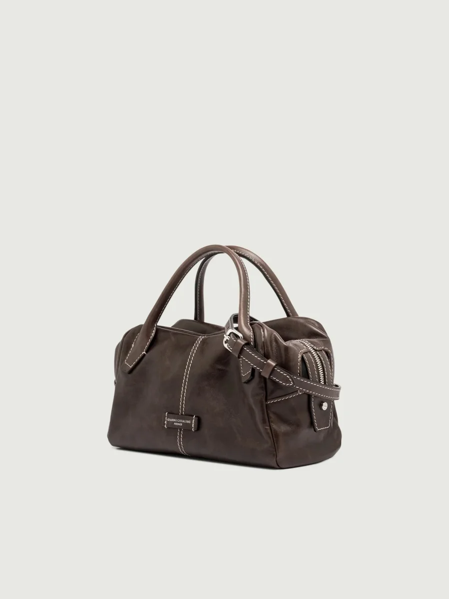 BORSA EMILY A BAULETTO IN PELLE VINTAGE - immagine 3