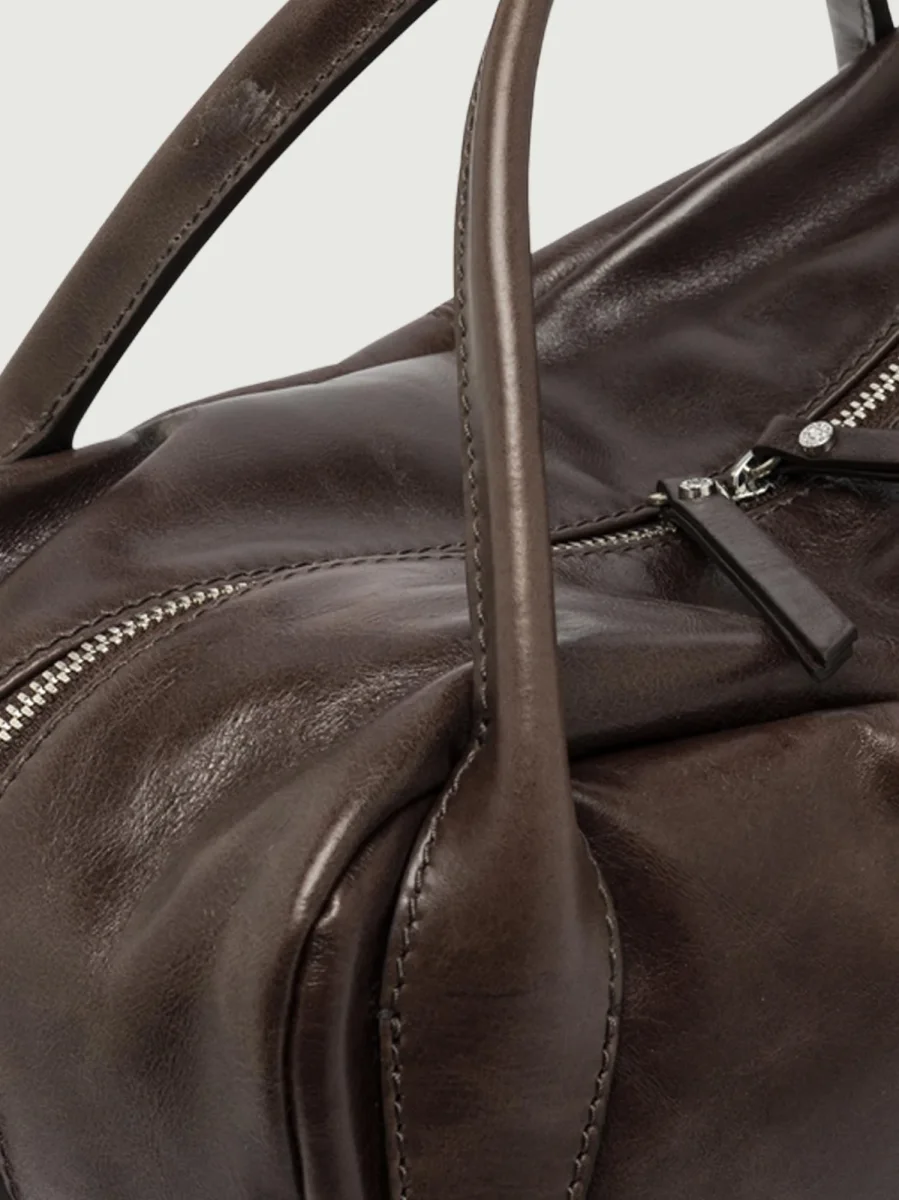 BORSA EMILY A BAULETTO MEDIO IN PELLE VINTAGE - immagine 6