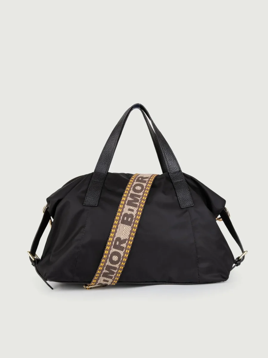 BORSA IN NYLON NERO CARRY