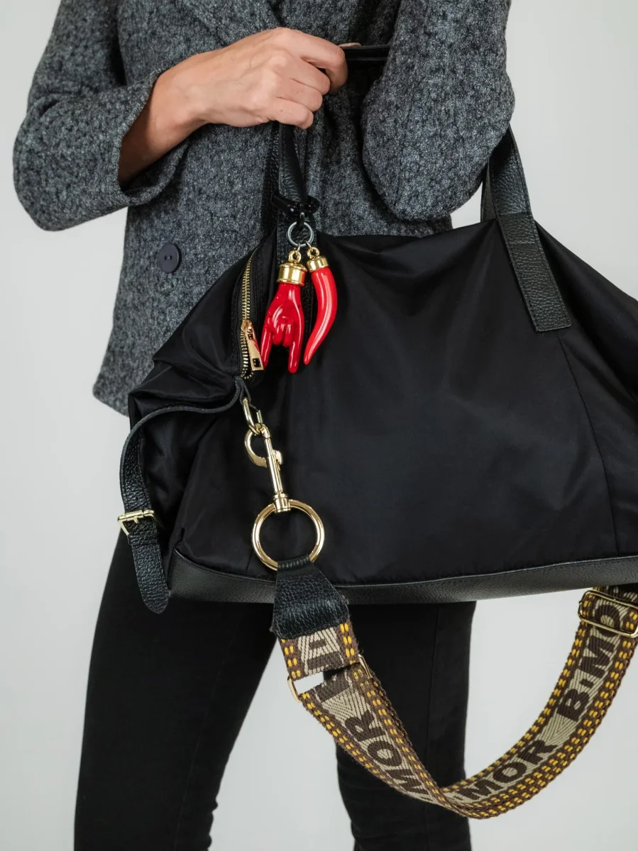 BORSA IN NYLON NERO CARRY - immagine 7