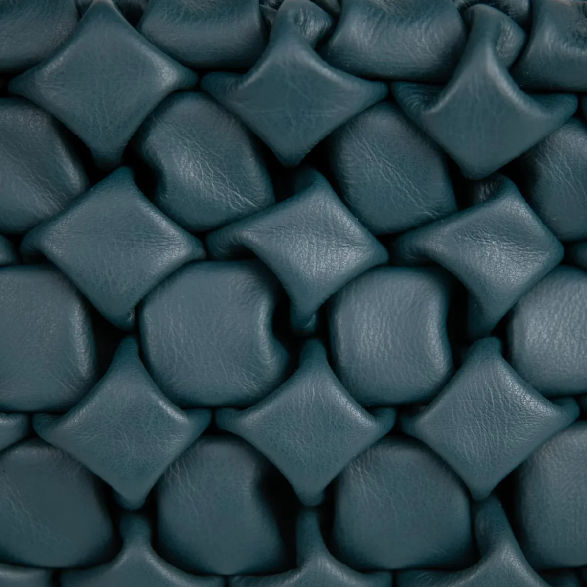 BORSA IN PELLE INTRECCIATA OTTANIO "CURLY" - immagine 8