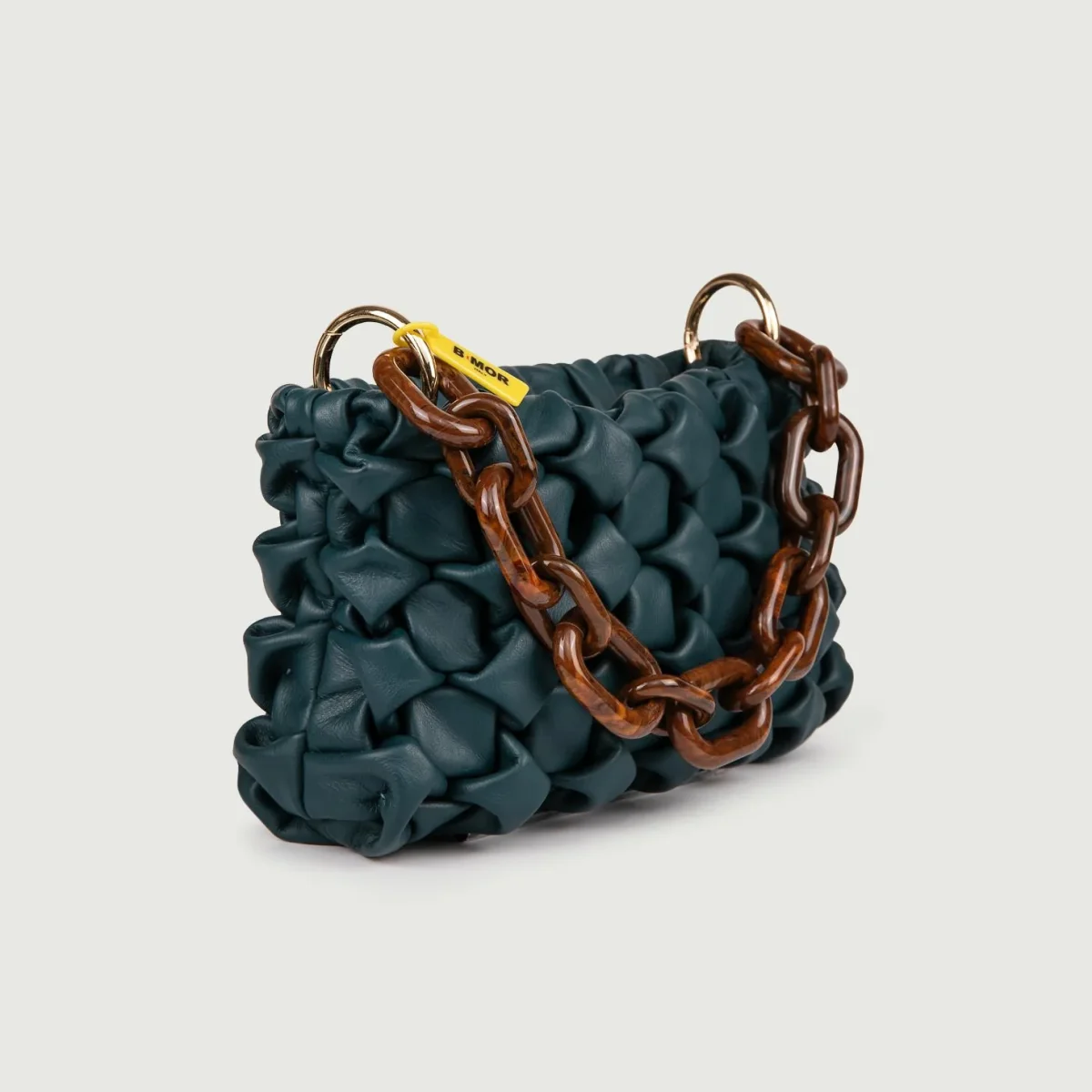 BORSA IN PELLE INTRECCIATA OTTANIO "CURLY" - immagine 5