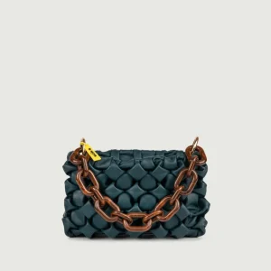 BORSA IN PELLE INTRECCIATA OTTANIO "CURLY"