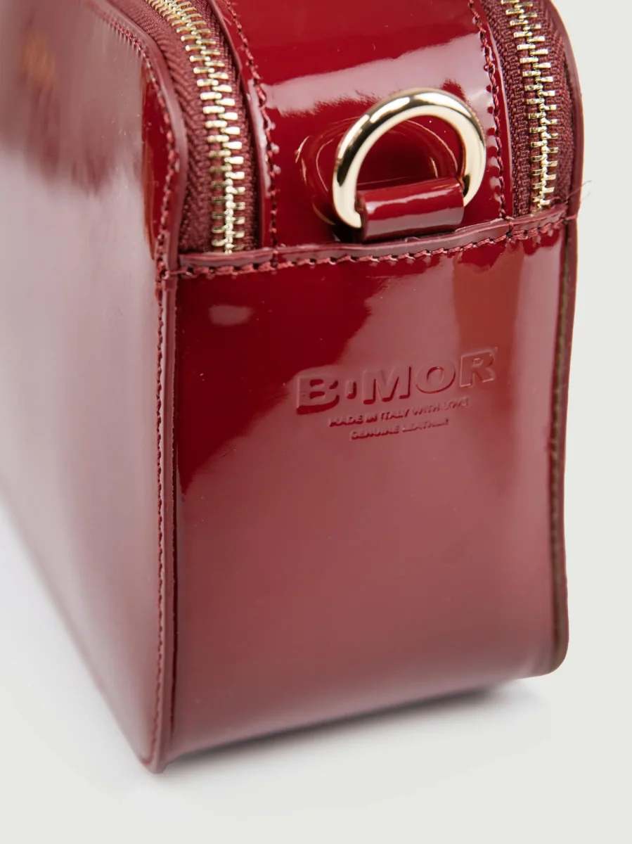 BORSA MAXI YOURS IN PELLE VERNICE BORDEAUX - immagine 4