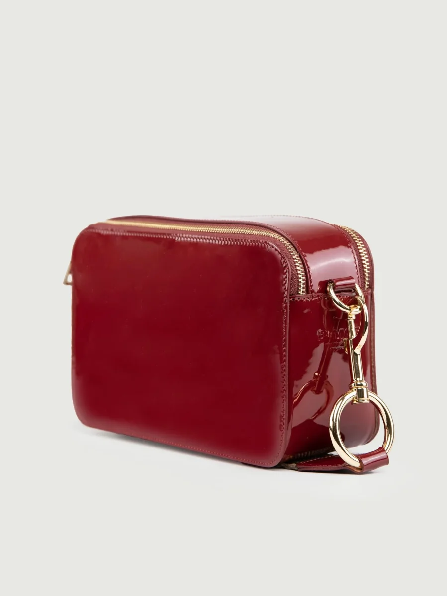 BORSA MAXI YOURS IN PELLE VERNICE BORDEAUX - immagine 3