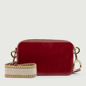 BORSA MAXI YOURS IN PELLE VERNICE BORDEAUX