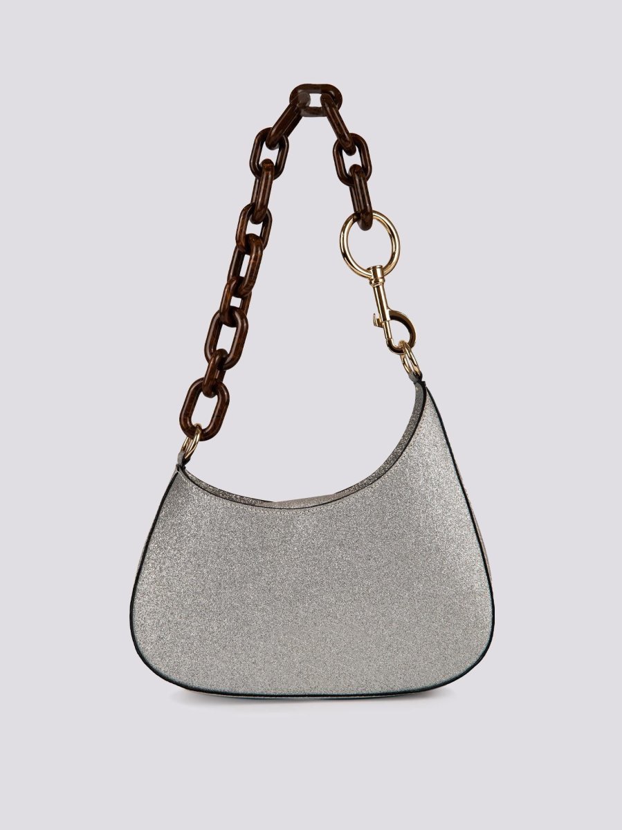 BORSA MINI CURVY Glitter Barbie SILVER - immagine 3