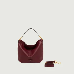 BORSA NATASHA IN PELLE GRANA MAXI WINE BERRY