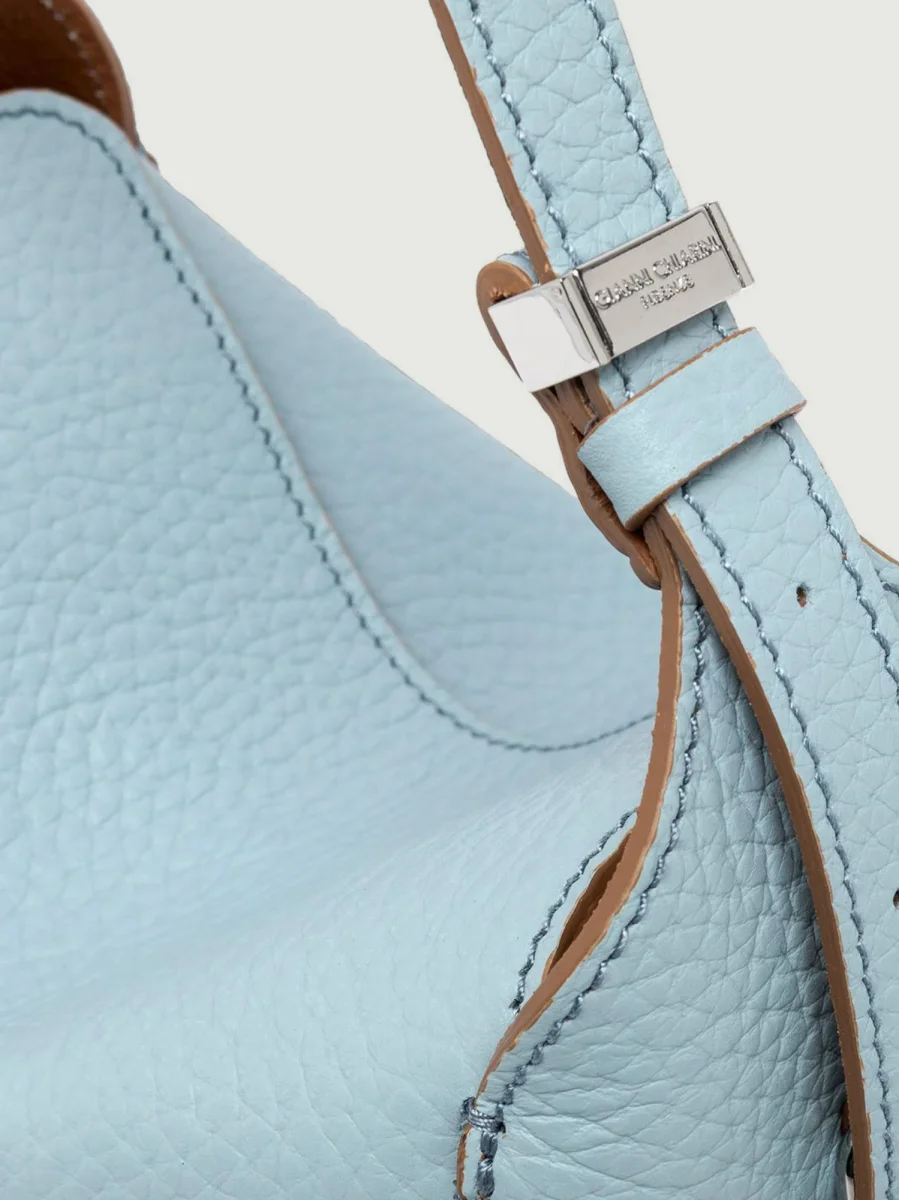 BORSA PENELOPE CELESTE E CAMMELLO - immagine 5