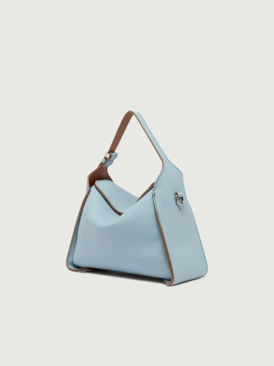 BORSA PENELOPE CELESTE E CAMMELLO - immagine 3