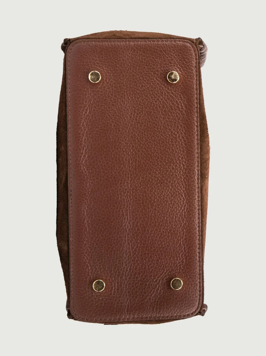 BORSA POCAHONTAS IN CAMOSCIO TESTA MORO - immagine 7