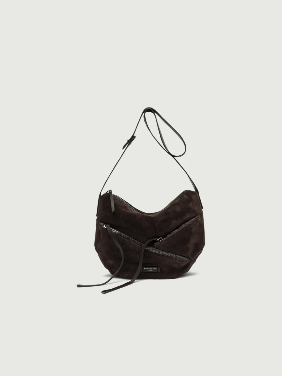 BORSA SHANIA IN CAMOSCIO MOKA