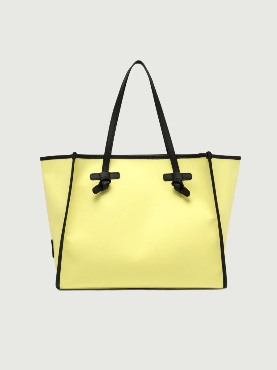 BORSA SHOPPING MARCELLA IN CANVAS COLOR LIME