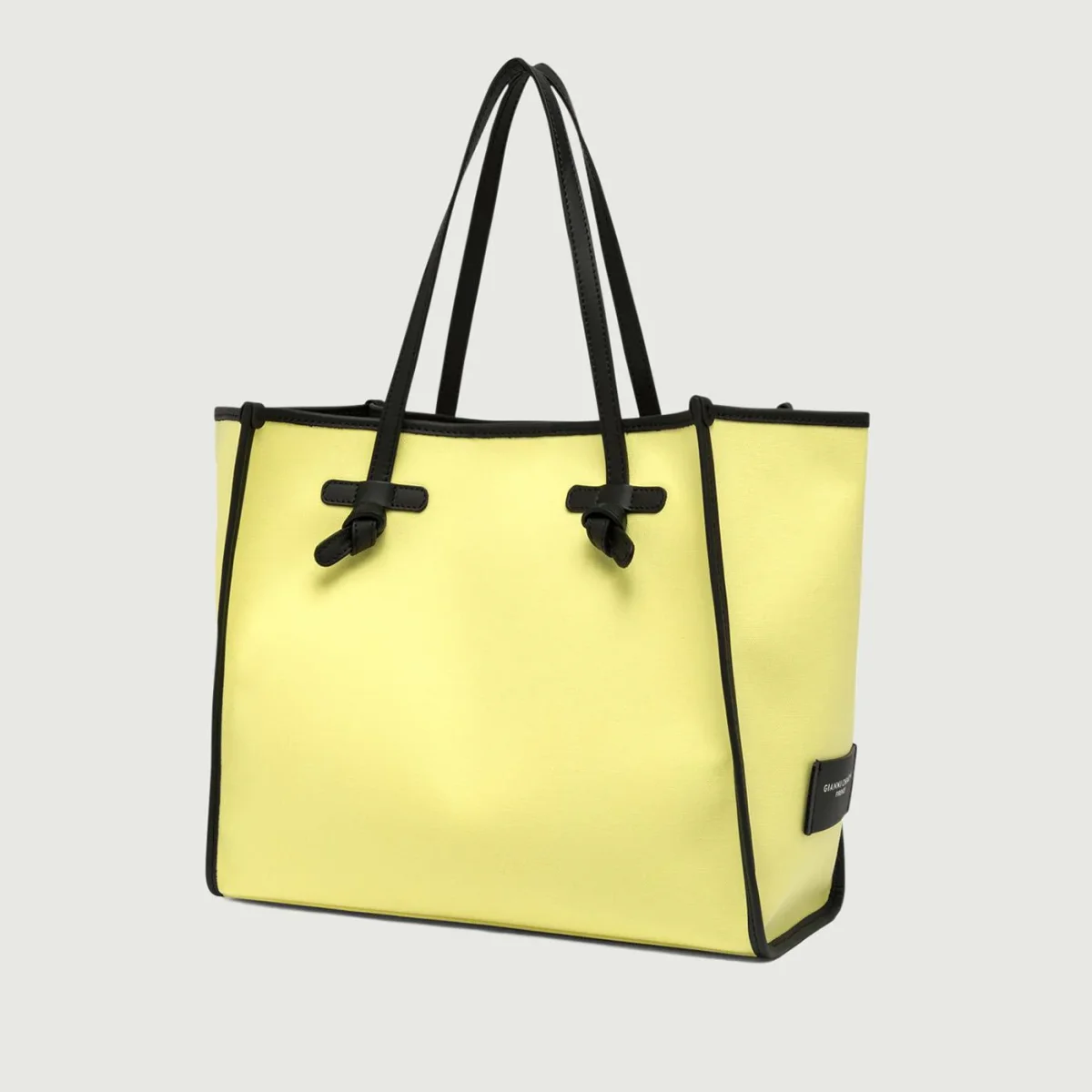 BORSA SHOPPING MARCELLA IN CANVAS COLOR LIME - immagine 6