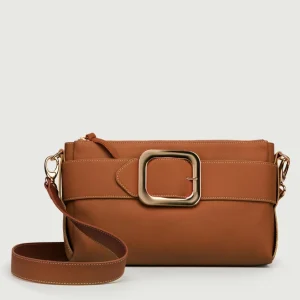 BORSA TRACOLLA IN PELLE CUOIO