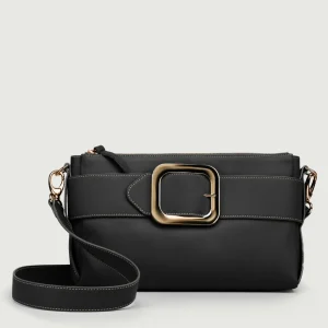 BORSA TRACOLLA IN PELLE NERA