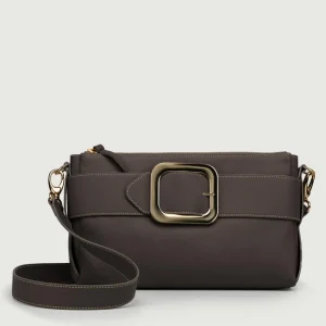 BORSA TRACOLLA IN PELLE TESTA MORO