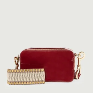 BORSA YOURS IN PELLE VERNICE BORDEAUX