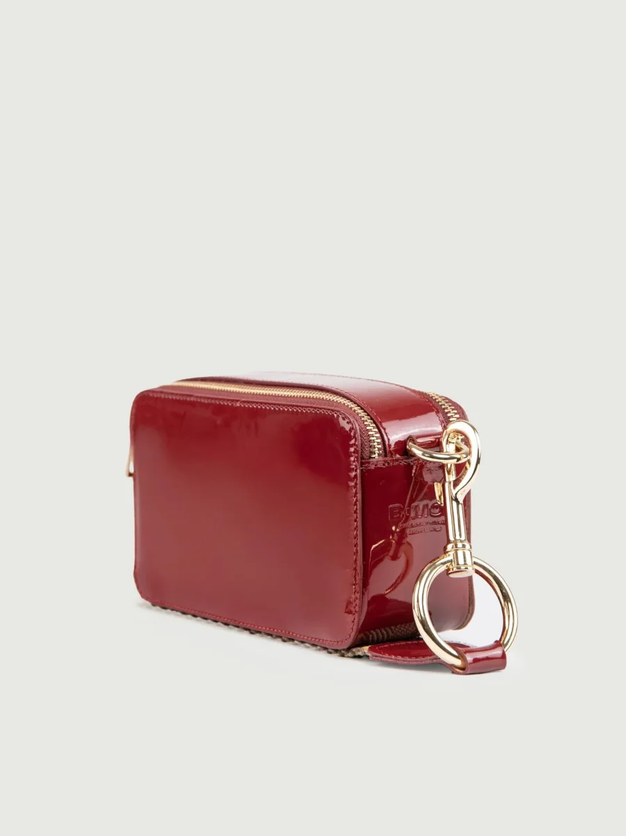 BORSA YOURS IN PELLE VERNICE BORDEAUX - immagine 3
