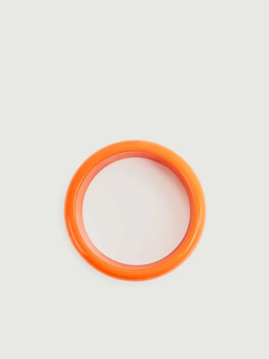 BRACCIALE IN RESINA ARANCIO - immagine 3