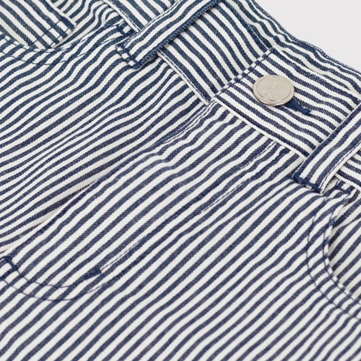 Bermuda Bambino In Tela Di Cotone A Righe - immagine 4