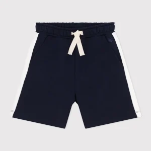 Bermuda corti in cotone tinta unita bambino