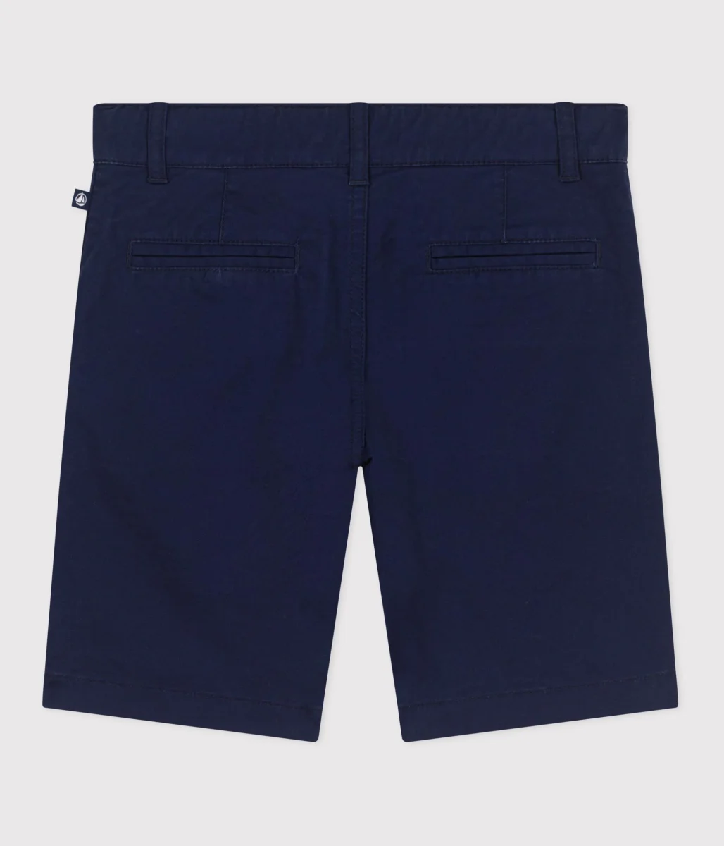 Bermuda corti in cotone tinta unita bambino - immagine 3