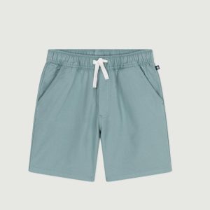 Bermuda corti in cotone tinta unita bambino