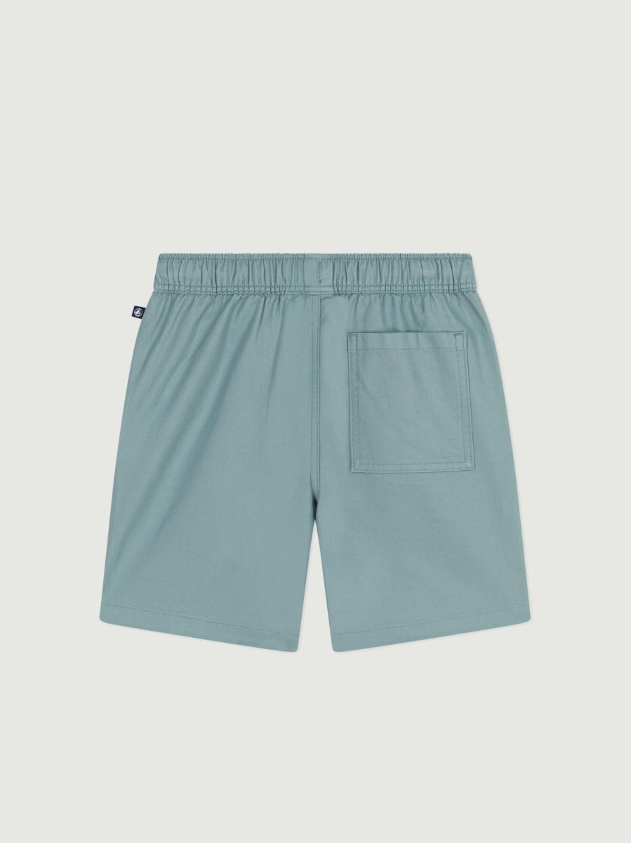 Bermuda corti in cotone tinta unita bambino - immagine 3