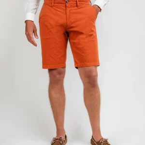 Bermuda in cotone arancioni