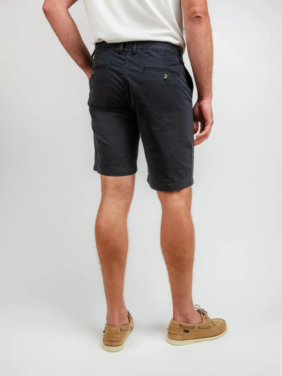 Bermuda in cotone blu navy - immagine 4