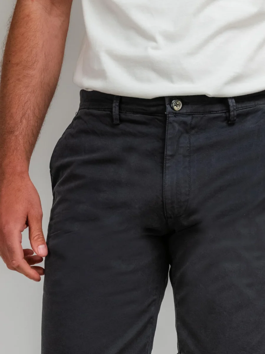 Bermuda in cotone blu navy - immagine 5