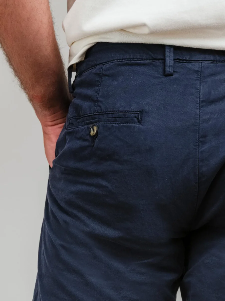 Bermuda in cotone blu notte - immagine 6