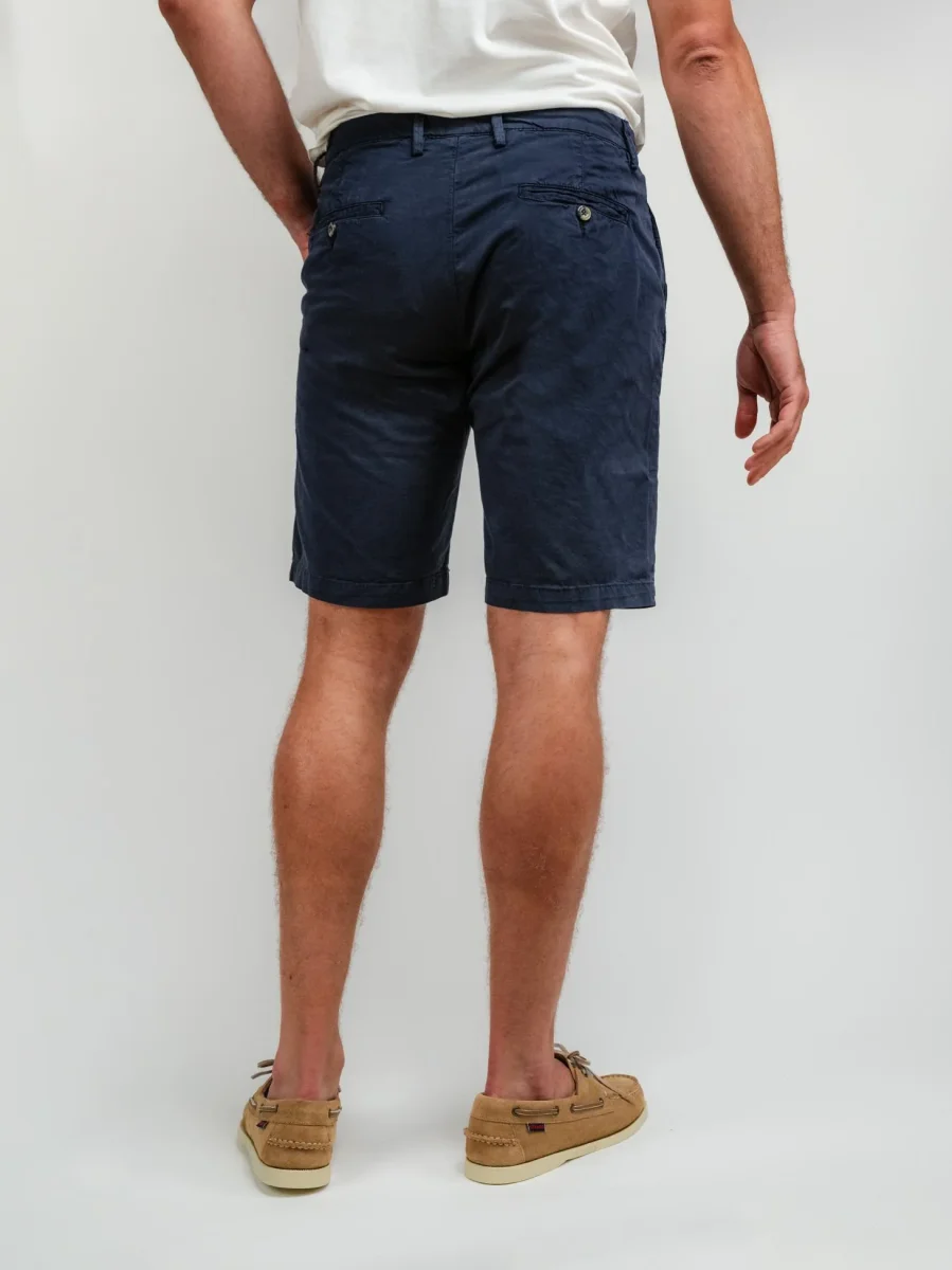 Bermuda in cotone blu notte - immagine 4