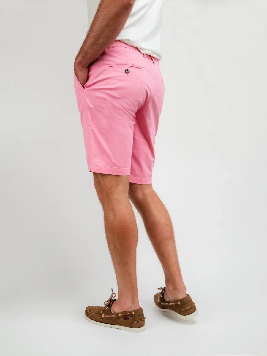 Bermuda in cotone rosa ciclamino - immagine 3