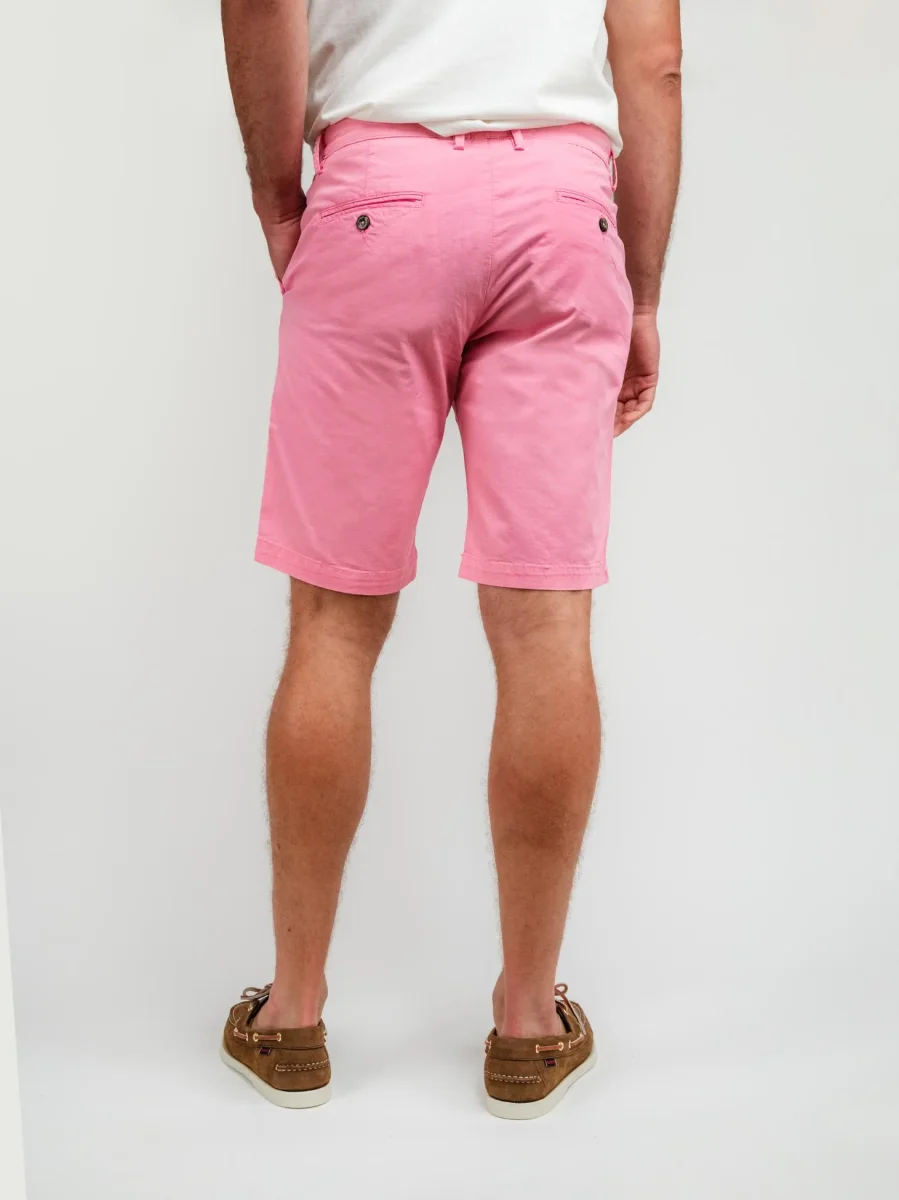 Bermuda in cotone rosa ciclamino - immagine 4