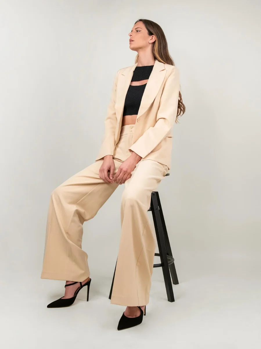 Blazer monopetto beige - immagine 8