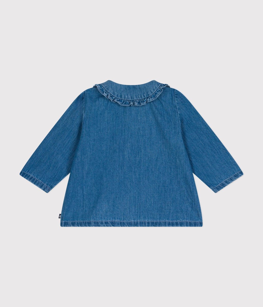 Blusa in denim leggero neonato - immagine 3