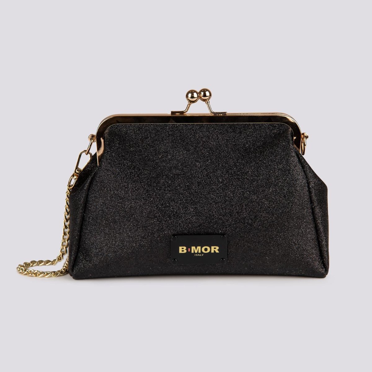 Borsa Clutch Shiny GLITTER Barbie Black - immagine 5