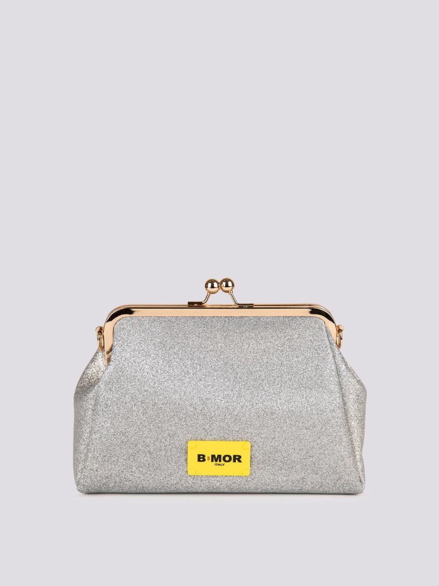 Borsa Clutch Shiny GLITTER Barbie Silver