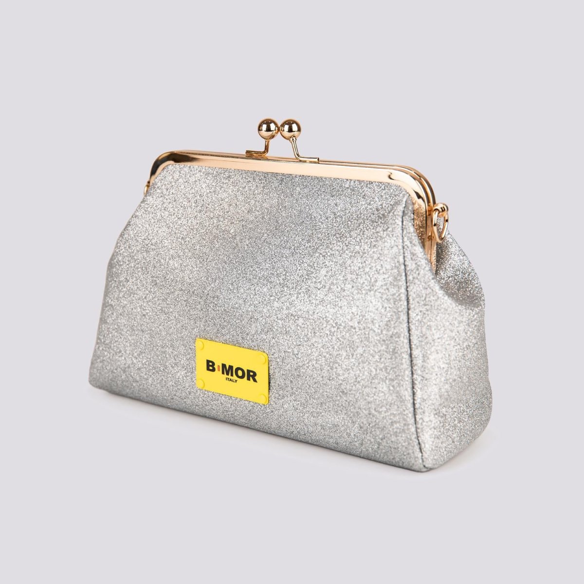 Borsa Clutch Shiny GLITTER Barbie Silver - immagine 3