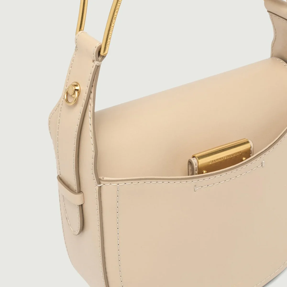 Borsa a spalla Candy in pelle cream - immagine 6