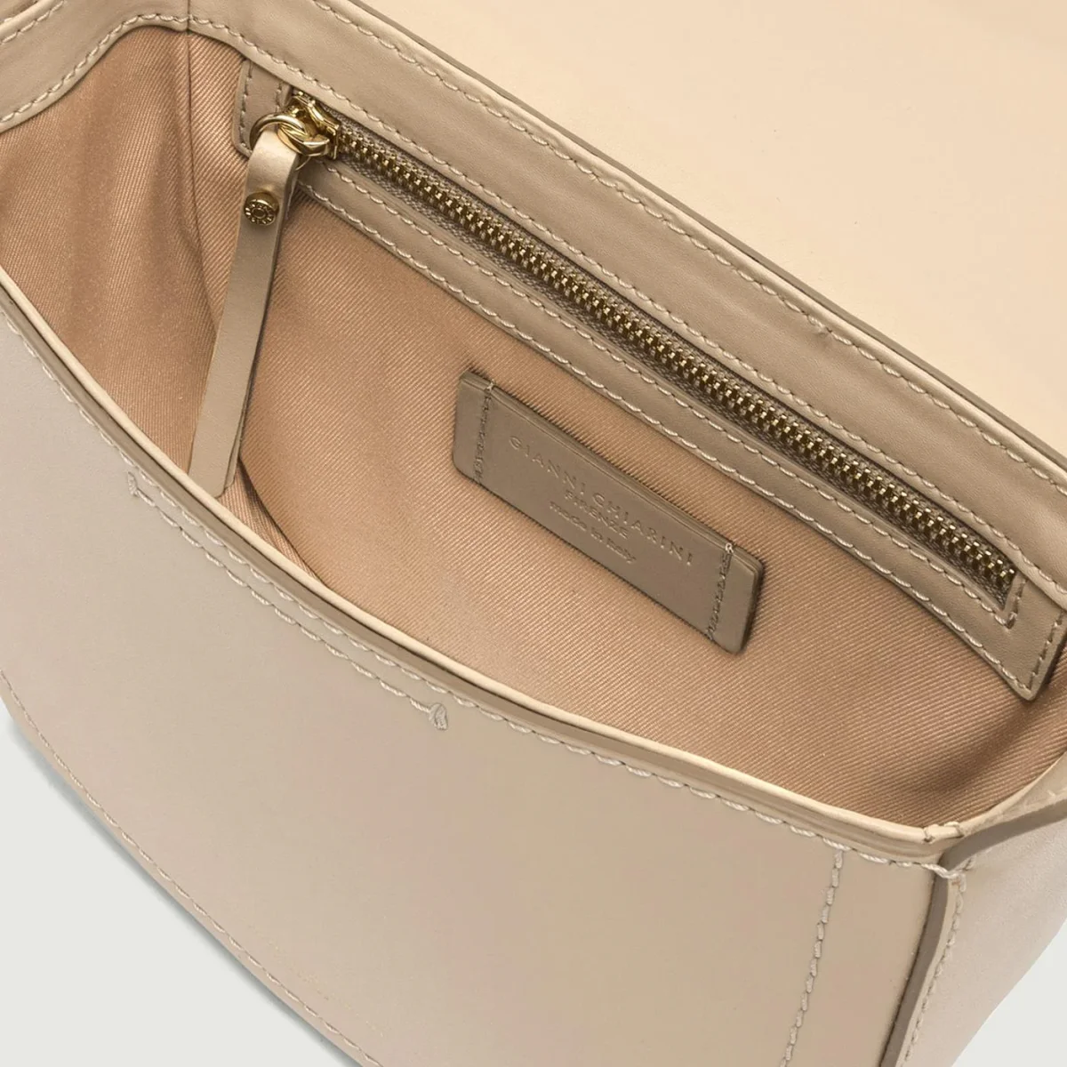Borsa a spalla Candy in pelle cream - immagine 5